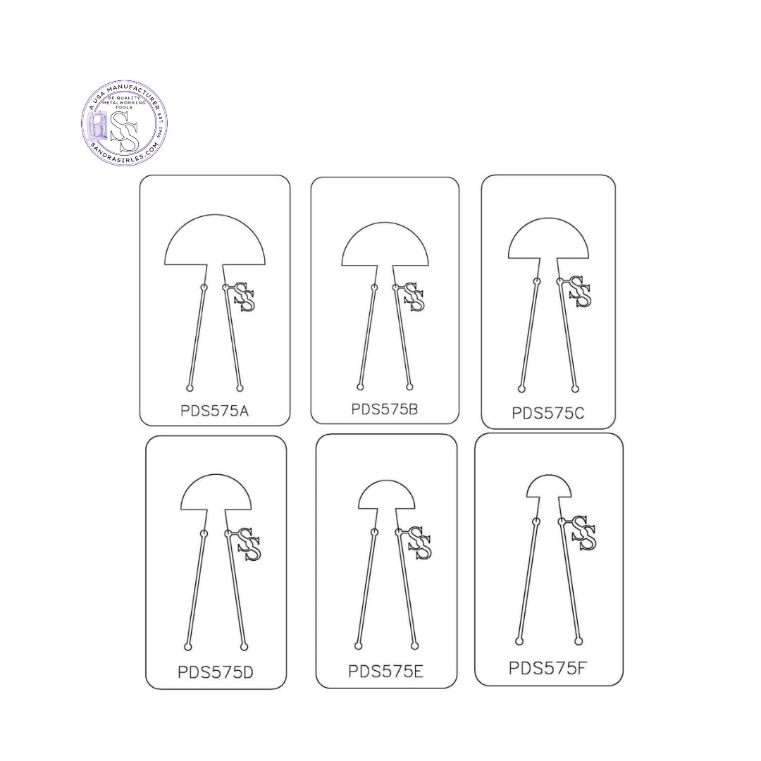 PANCAKE DIE PDS575 SHAPE 75 HALF CIRCLE